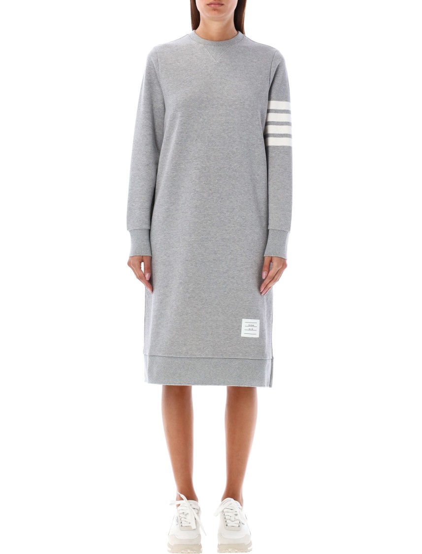 Thom Browne Abito In Felpa 4 Bar In Grey