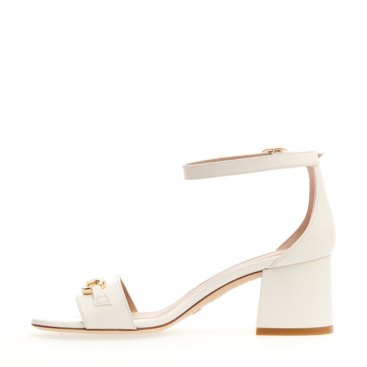 Stuart Weitzman White Sandal Heel 60mm Clamp In White