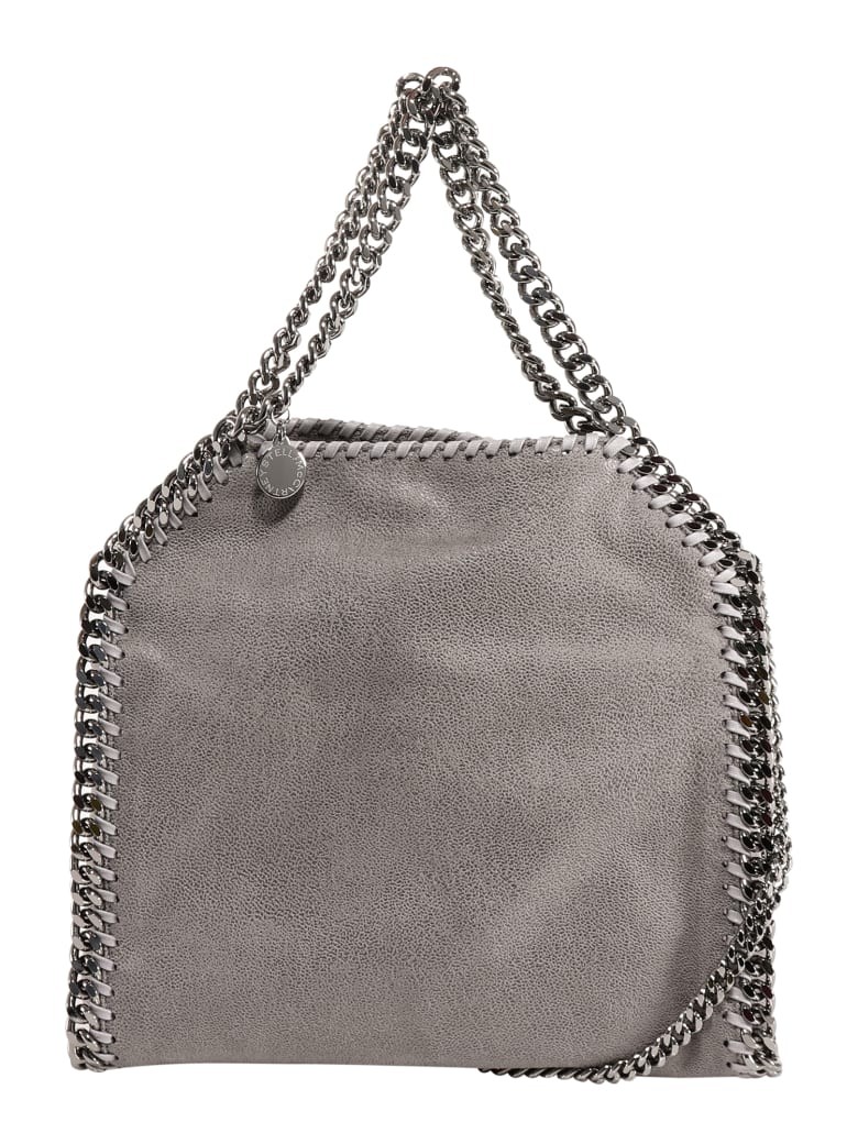 Stella Mccartney Faux Leather Shoulder Bag In Grey