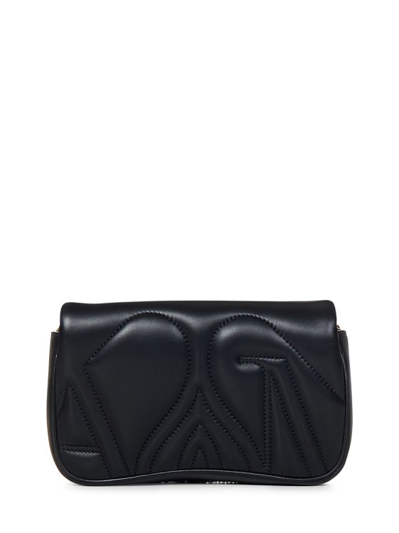 Shop Alexander Mcqueen Mini Black Padded Lambskin Shoulder Bag