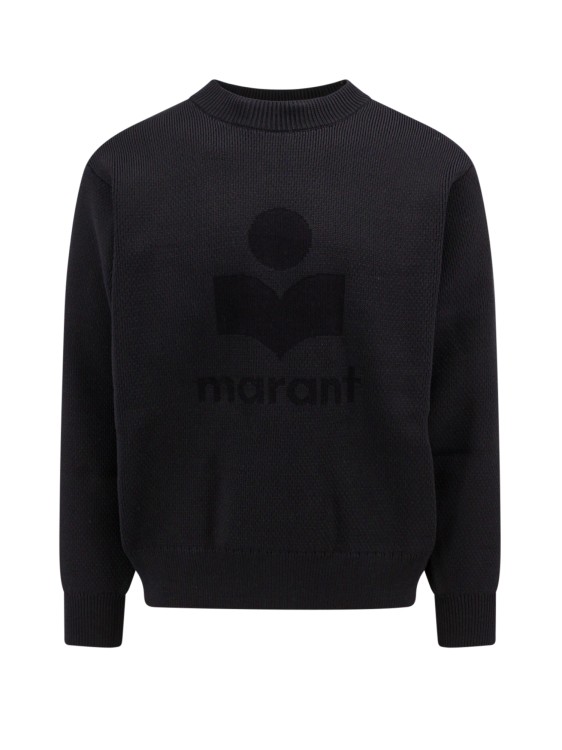 Shop Isabel Marant Ribbed Cotton Blend Sweater In Black