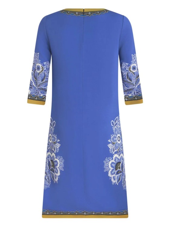 Shop Etro Midi Dress Cady Blue Tunic