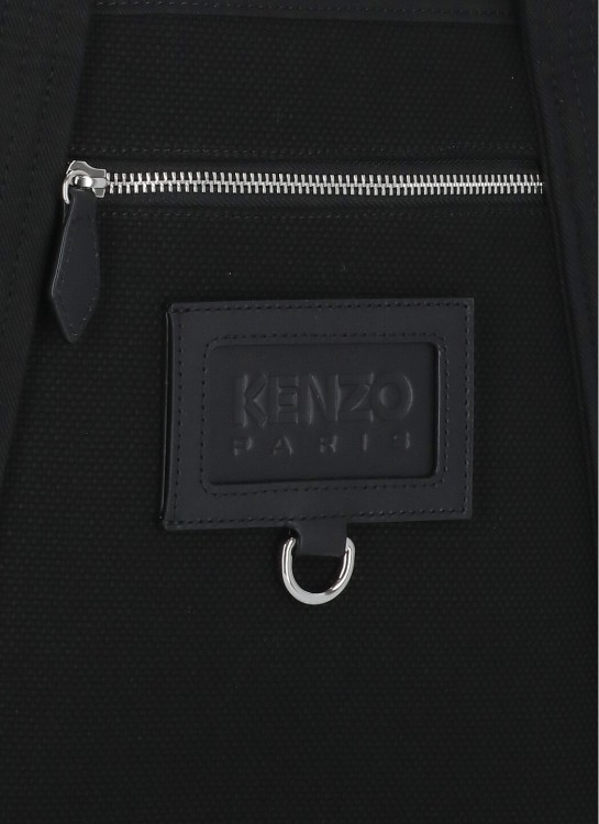 Shop Kenzo Tote Shopping Bag In Black