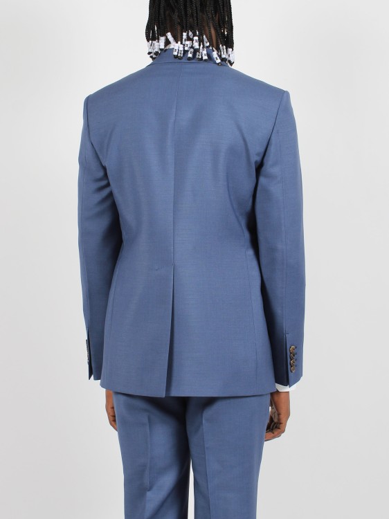 Shop Gucci Wool Mohair Formal Jacket In Blue
