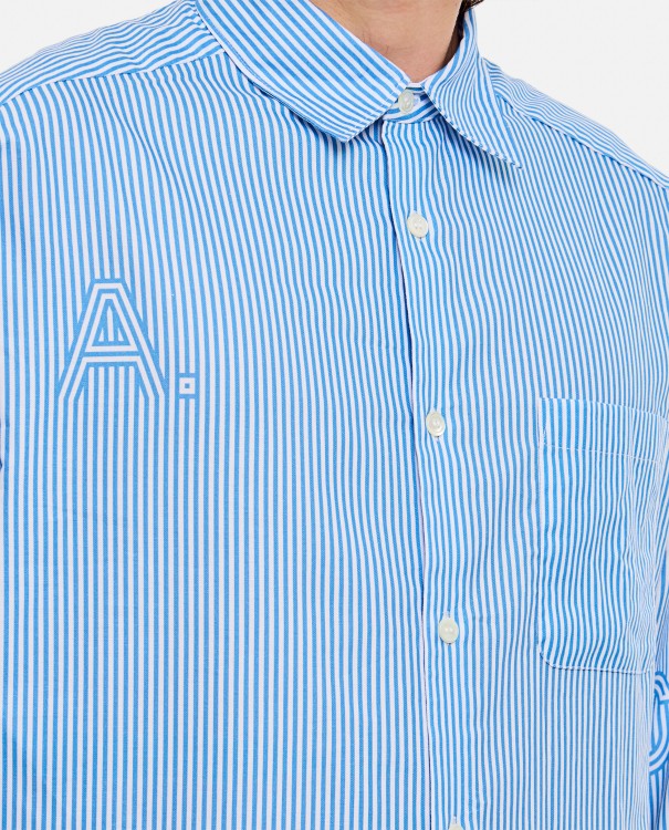 Shop Apc Malo Cotton Shirt In Blue