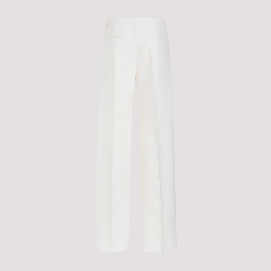 Valentino Crepe Pants In White