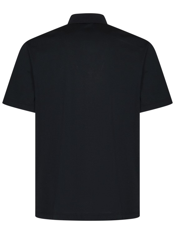 Shop Brioni Black Polo Shirt