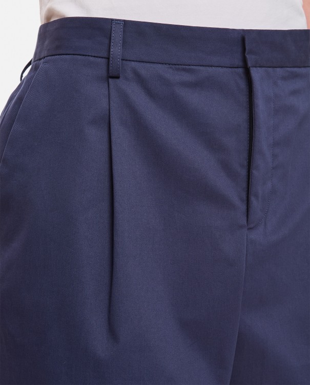 Shop Apc Crew Cotton Shorts In Blue