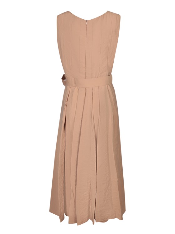 Shop Blanca Vita Sleeveless Dress In Brown