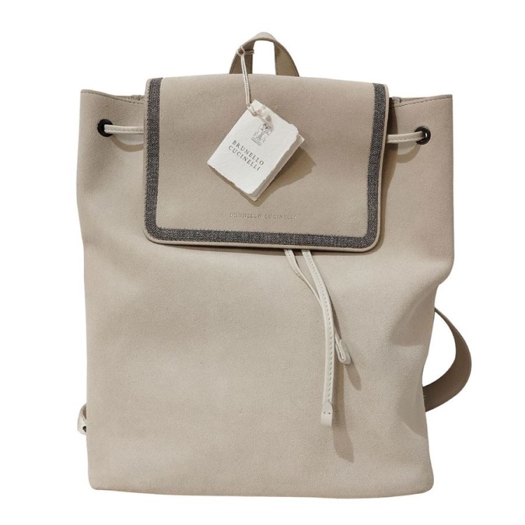 BRUNELLO CUCINELLI LEATHER BACKPACK