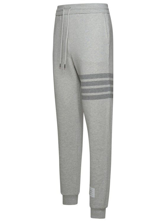 Shop Thom Browne Jogger Trousers 4 Bar In Grey