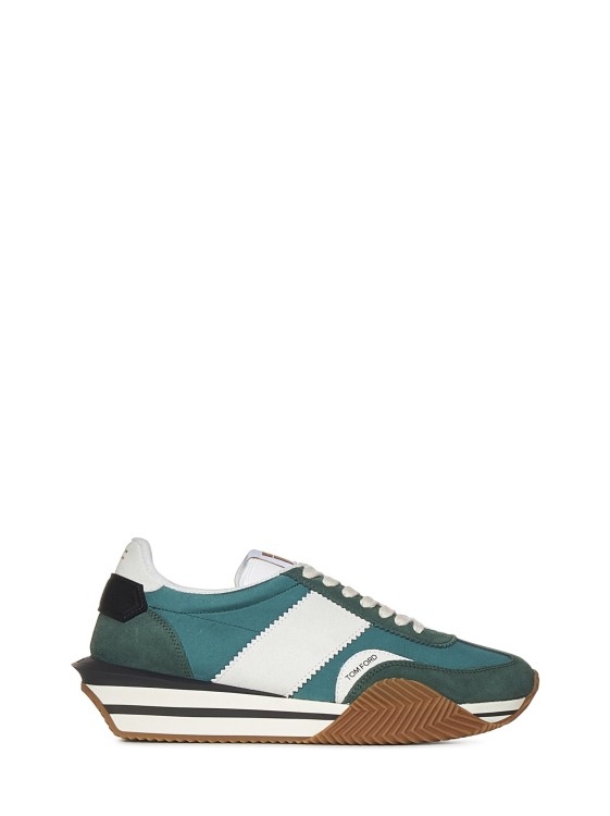Shop Tom Ford Pine Green Sneakers