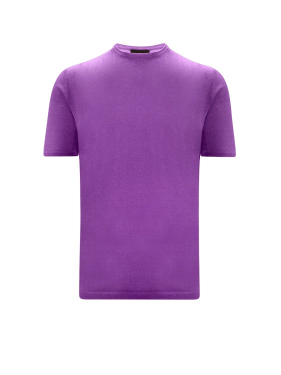 Shop Roberto Collina Linen Sweater In Purple