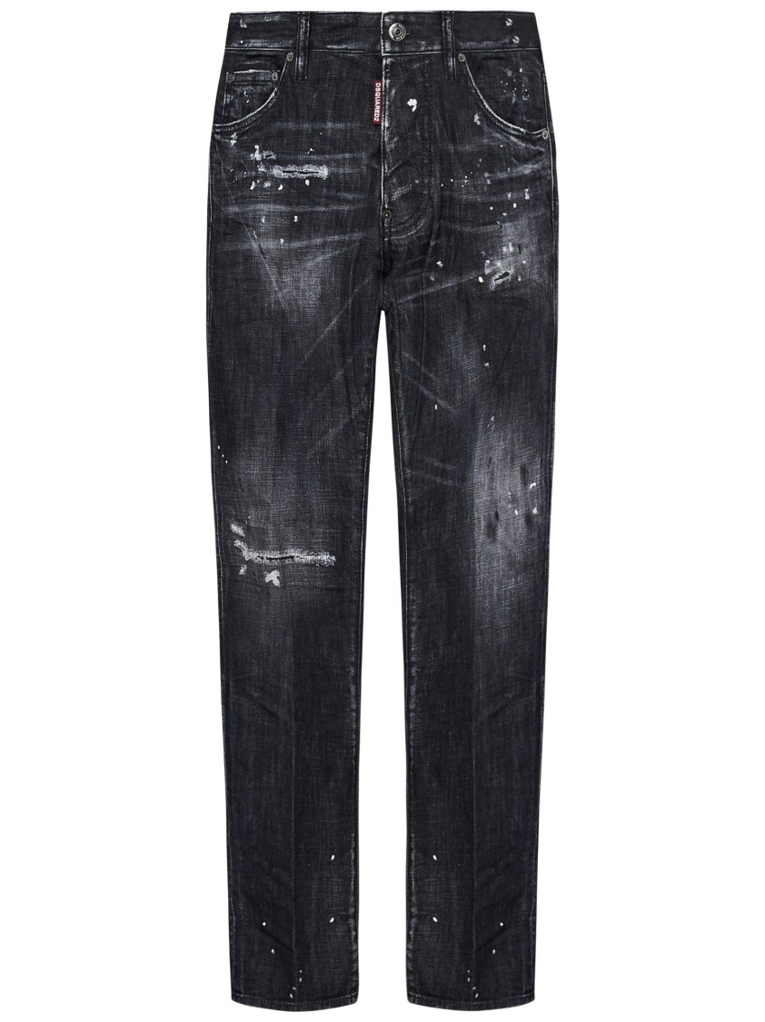 Dsquared2 Sexy Twist Skinny Jeans In Black