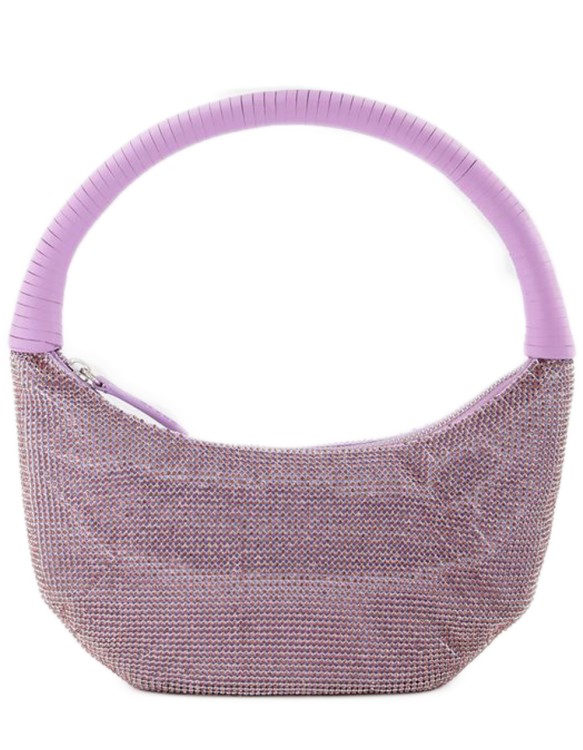 Staud Pepper Crystal  Hobo Bag  - Lilac - Strass In White