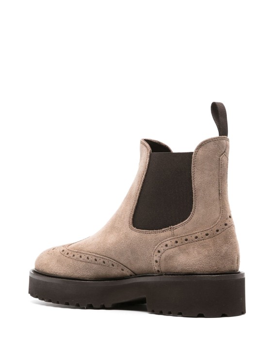 Shop Doucal's Brown Dovetail Boots In Black