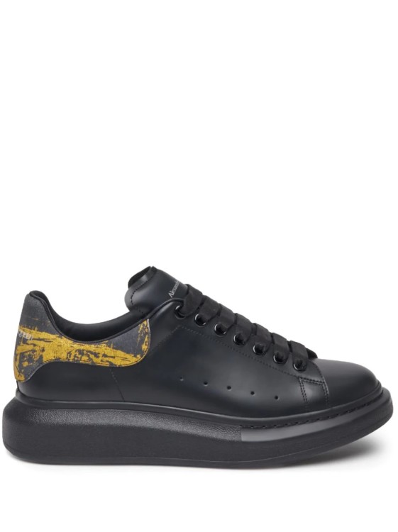 Shop Alexander Mcqueen Oversized Sneakers Black/gold