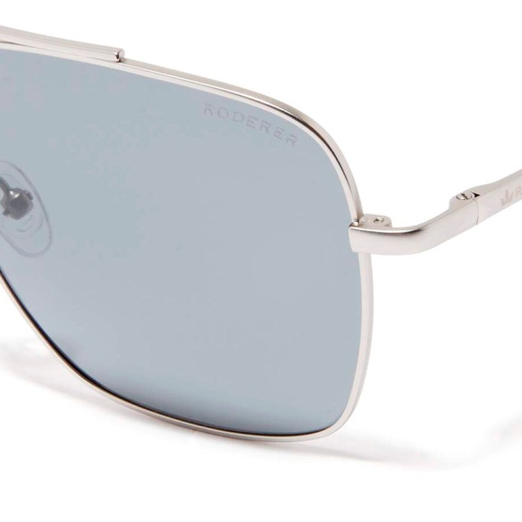 Shop Roderer Harry Aviator Polarized Sunglasses - Silver / Grey