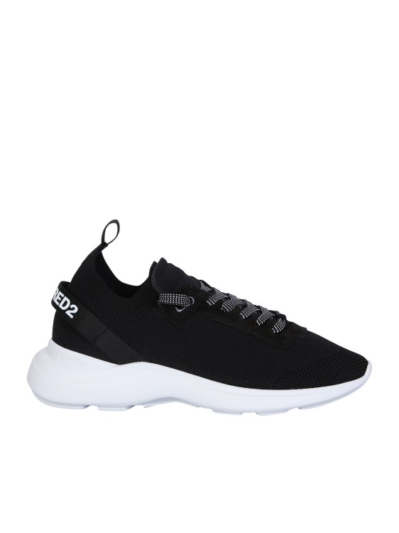Shop Dsquared2 Black Fly Low Sneakers