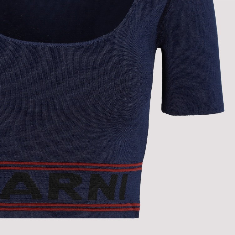 Shop Marni Blue Royal Sweater