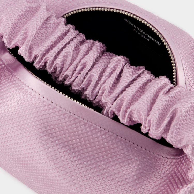 Shop Alexander Wang Mini Scrunchie Handbag - Polyester - Winsome Orchid In Pink