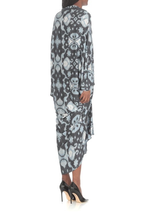 Shop Bazar Deluxe Viscose Dress In Grey