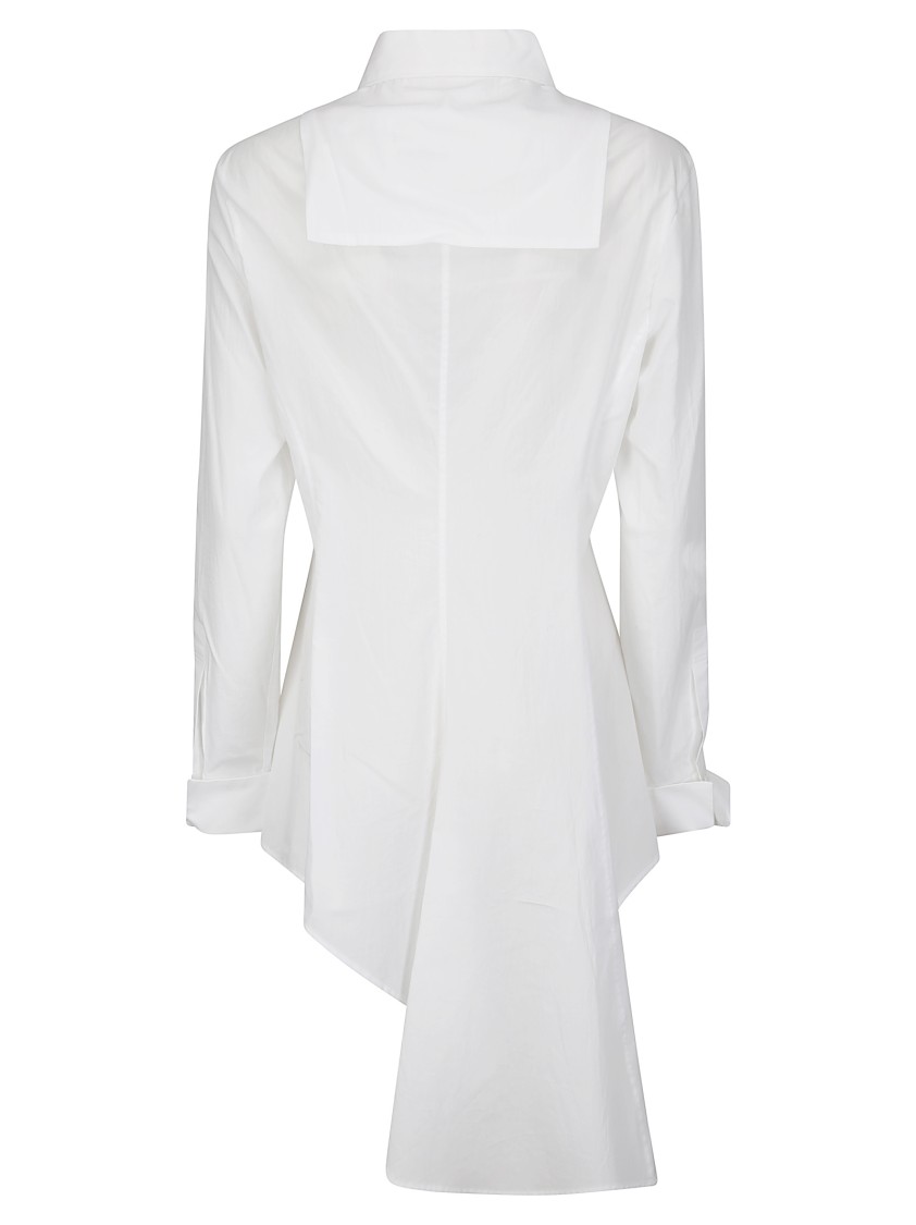 Yohji Yamamoto Draped Shirt In White