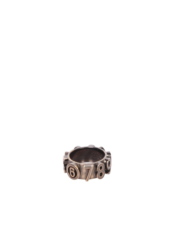 Shop Mm6 Maison Margiela Brass Ring In Not Applicable