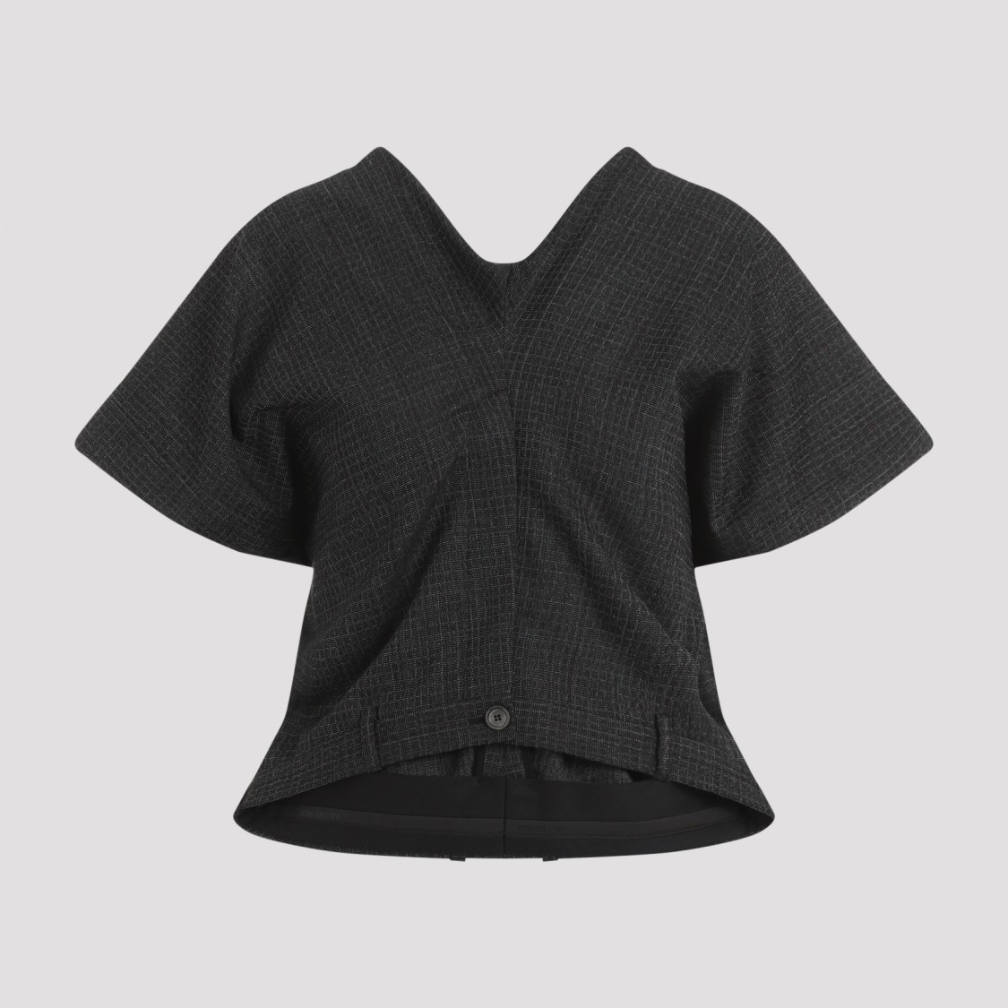 Balenciaga Tailored Pants Wool Top In Black