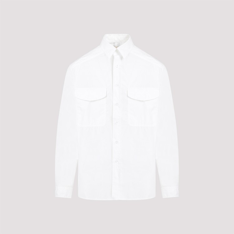 Shop Mordecai Classic White Cotton Shirt