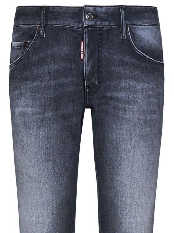 Shop Dsquared2 Black Stretch Cotton Denim Jeans