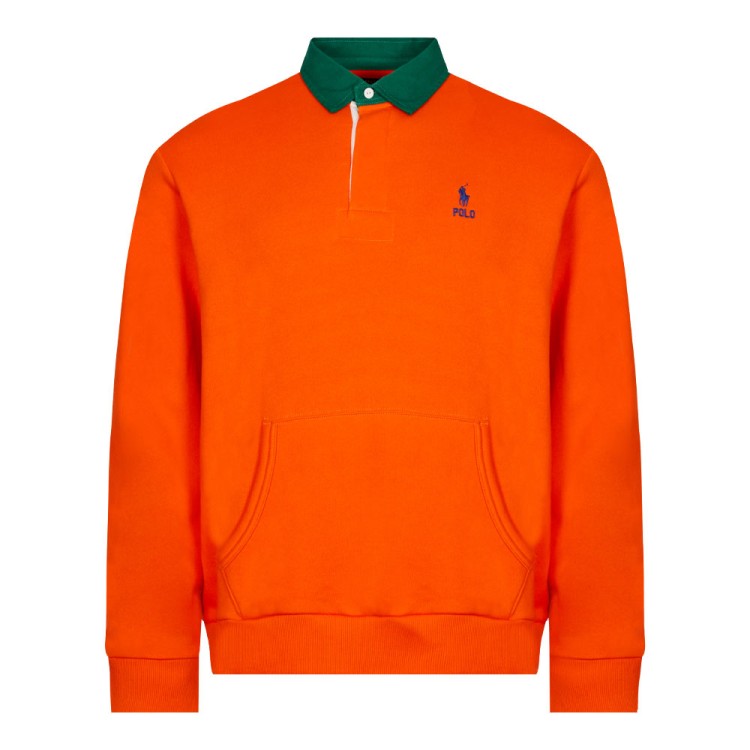 Polo Ralph Lauren Rugby Sweatshirt In Orange