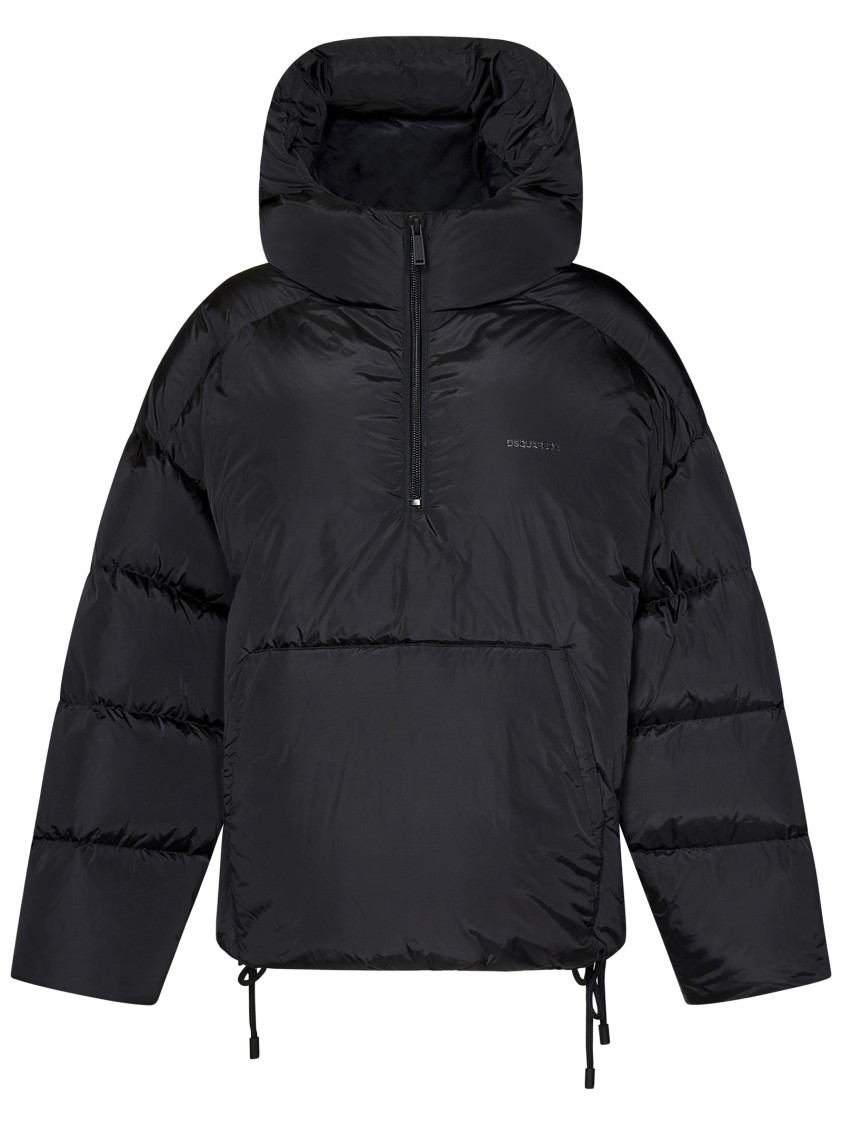 Dsquared2 Padded Hooded Jacket In Black
