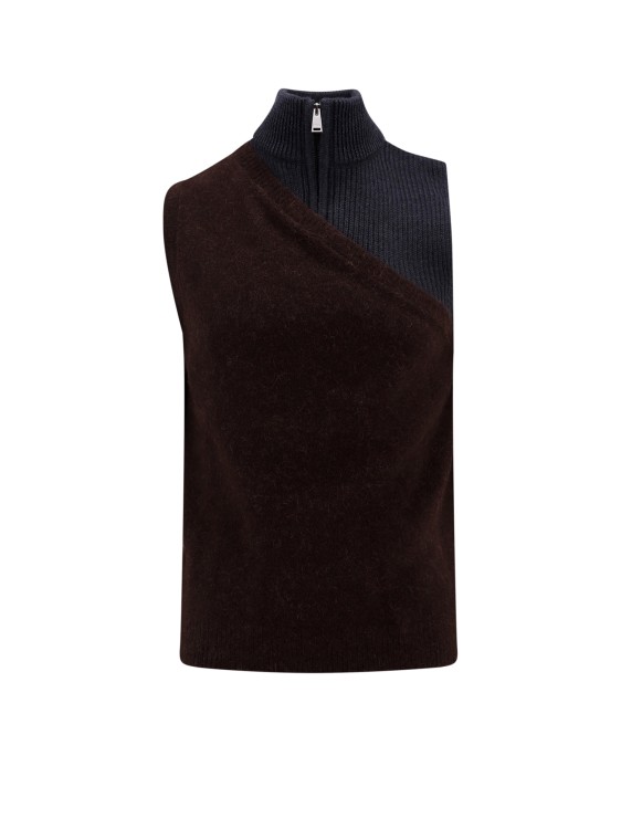 Shop Fendi Alpaca And Wool Vest In Black