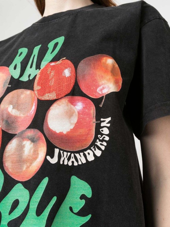 Shop Jw Anderson Black Bad Apple T-shirt