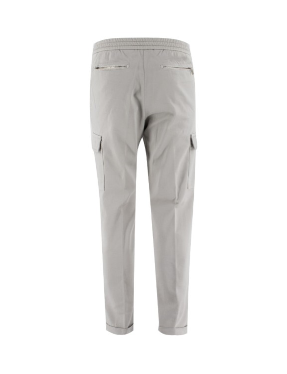 Shop Marco Pescarolo Grey Trousers With Cargo Pockets