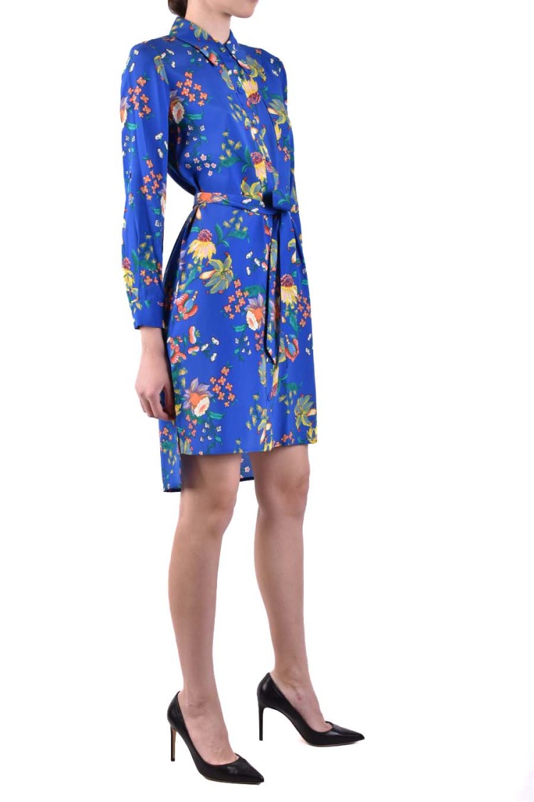 Diane Von Furstenberg Multicolor Viscose Blend Shirt In Blue