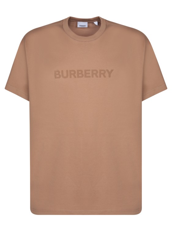 Shop Burberry Cotton T-shirt In Brown