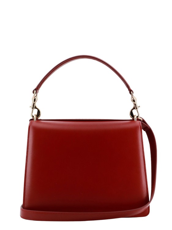 Shop Chloé Leather Handbag With Metald Details In Red