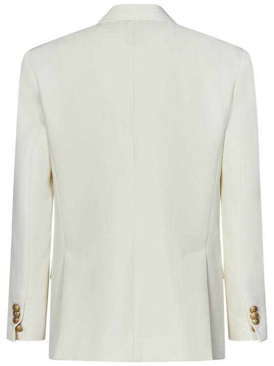 Shop Dsquared2 Double-breasted Blazer In White