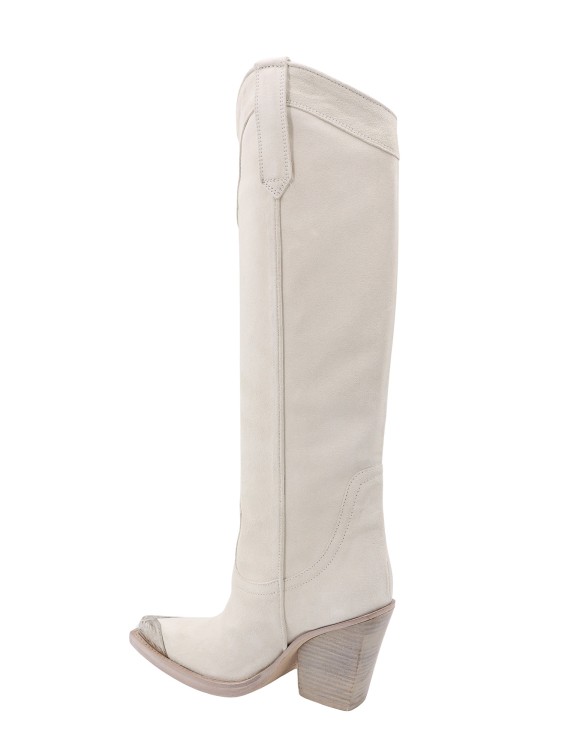 Shop Paris Texas Suede Boots In White