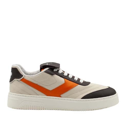 Pantofola D'oro Mixed Leather Crossball Sneaker In Multicolor