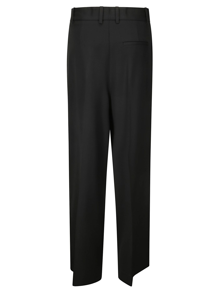 P.a.r.o.s.h P. A.r. O.s. H. Wide Leg Trousers With Pences In Black