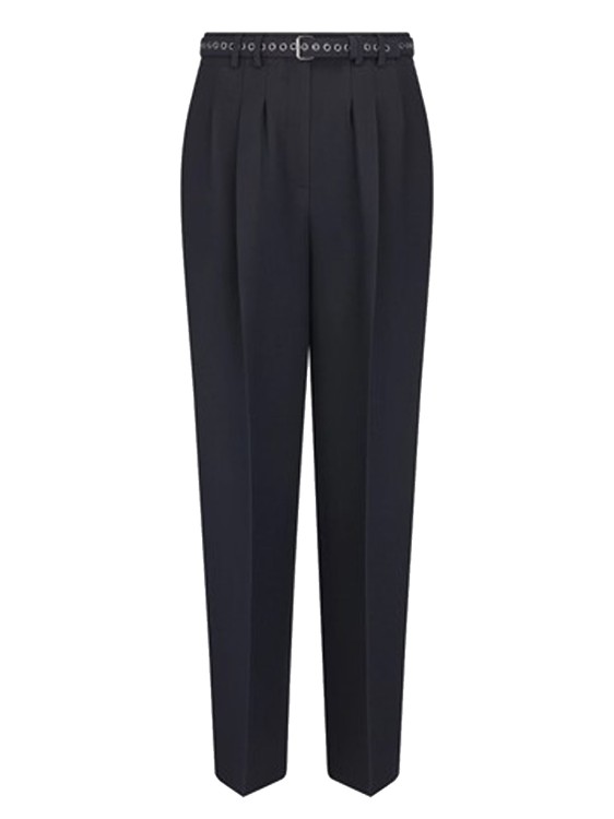 Dior Wool And Silk Pants In Gray