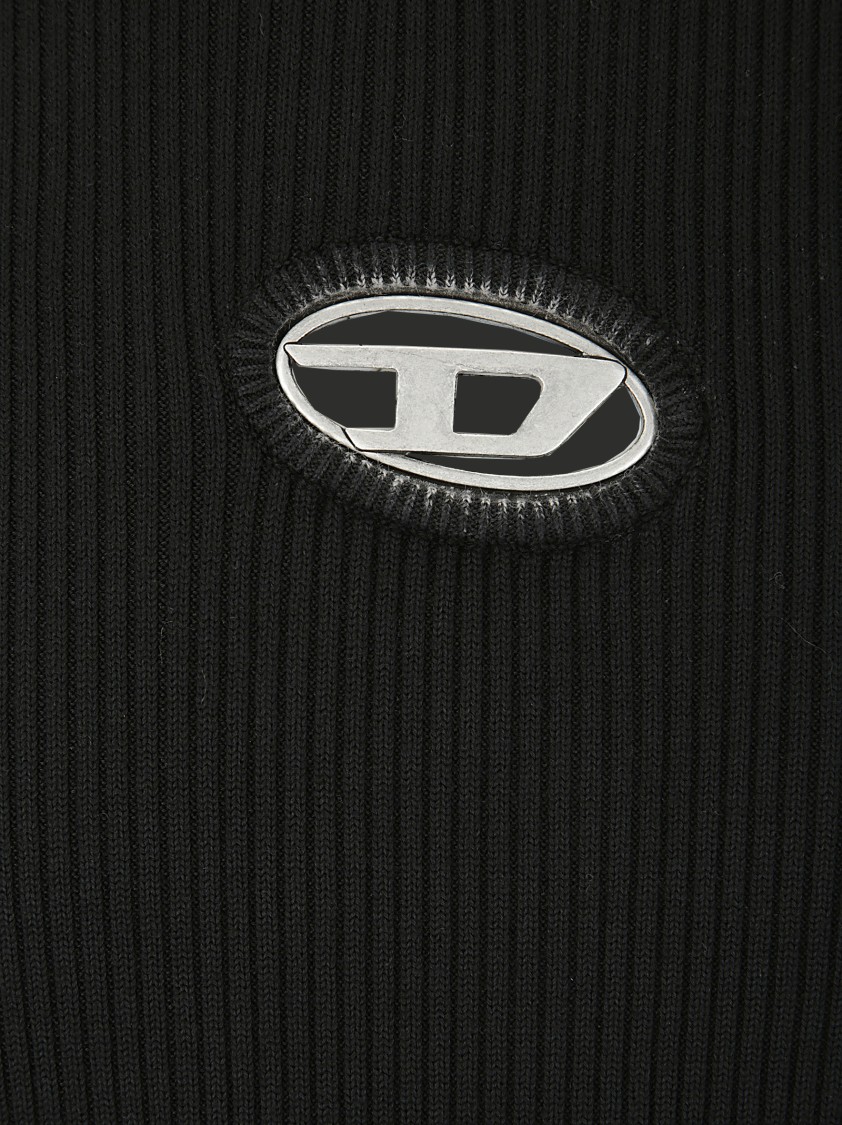 Shop Diesel Laser-cut Logo T-shirt In Black