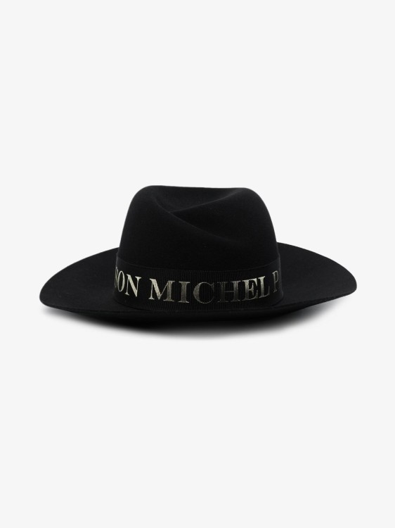 Shop Maison Michel Black Fedora Virginie Hat