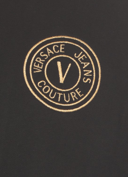 Shop Versace Jeans Couture Vemblem Sweatshirt In Black
