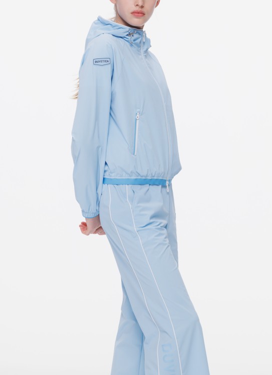 Shop Duvetica Trena Bl Training Wide Pants In Blue