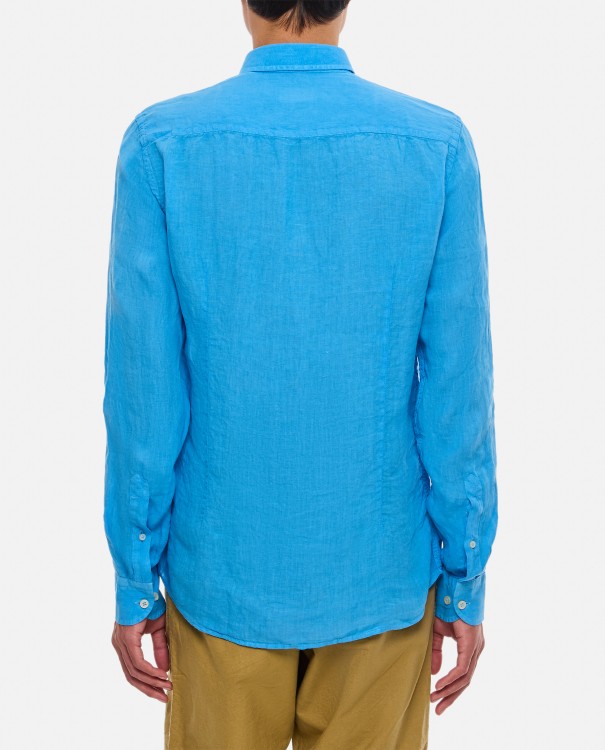 Shop B.d.baggies Linen Shirt In Blue