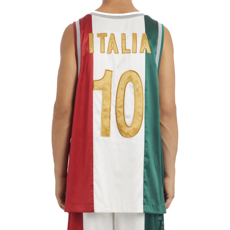 Shop Dolce & Gabbana Satin Tank T-shirt In Multicolor
